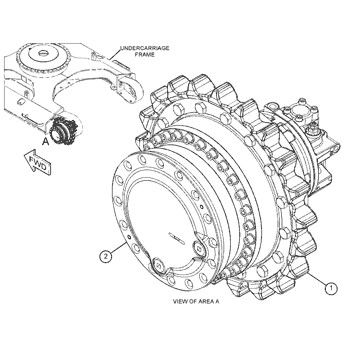 527-7077 511-6008 511-6009 Pour les excavatrices CAT 318F 320GC 323GC 325F Assemblage de déplacement