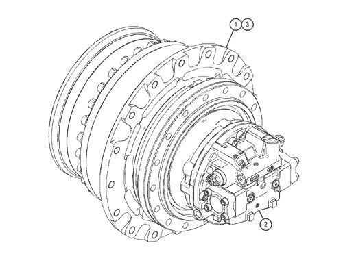527-7077 511-6008 511-6009 Pour les excavatrices CAT 318F 320GC 323GC 325F Assemblage de déplacement