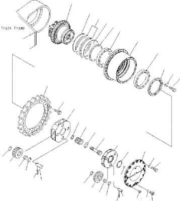 706-8J-01012 706-8J-01011 Pour Komatsu PC400-7 450-7 450-8 Excavateur assemblage de déplacement moteur de déplacement original