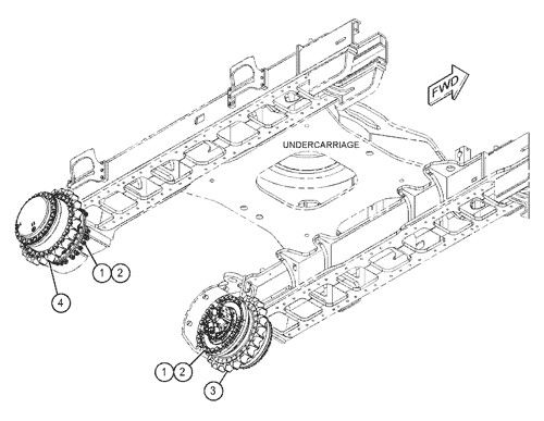 455-2770 155-9198 455-2772 455-2771 Pour CAT 390D 390F 385C Excavateur assemblage de déplacement moteur de déplacement original