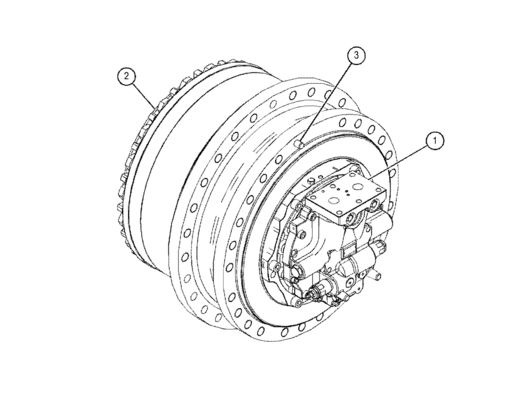 455-2770 155-9198 455-2772 455-2771 Pour CAT 390D 390F 385C Excavateur assemblage de déplacement moteur de déplacement original