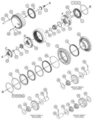 455-2770 155-9198 455-2772 455-2771 Pour CAT 390D 390F 385C Excavateur assemblage de déplacement moteur de déplacement original
