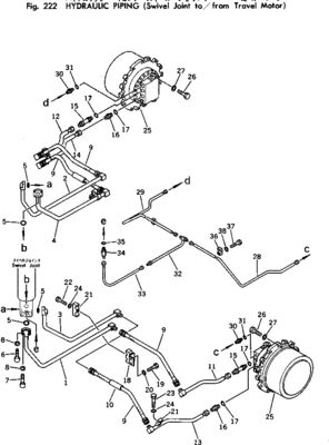 21K-60-00020 Pour Komatsu PC150-1 Excavateur Assemblage de déplacement Drive final Moteur de déplacement original Après-vente Haute qualité