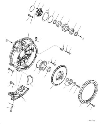 17M-27-00253 17M-27-00420 17M-27-00262 Pour le bulldozer Komatsu D275A-5R Assemblage de déplacement Le moteur de déplacement final