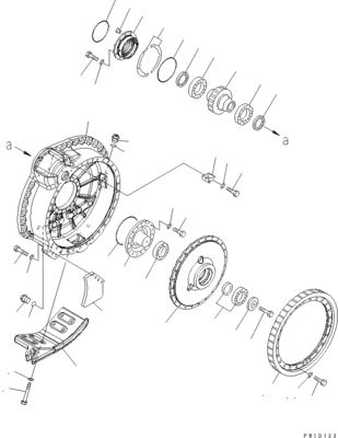 17M-27-00360 17M-27-00510 17M-27-00271 Pour le bulldozer Komatsu D275A-5D Assemblage de déplacement Le moteur de déplacement final
