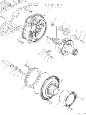 17M-27-00360 17M-27-00510 17M-27-00271 Pour le bulldozer Komatsu D275A-5D Assemblage de déplacement Le moteur de déplacement final