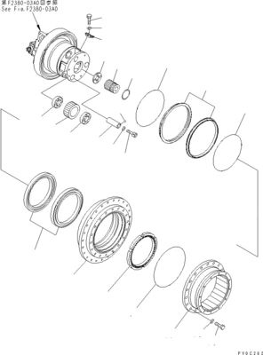 11Y-27-20300 11Y-27-20400 Pour le bulldozer Komatsu D31EX-21 D37EX-21 D37PX-21 Assemblage de déplacement