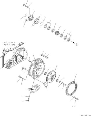 154-27-00432 154-27-00431 154-27-00430 Pour le bulldozer Komatsu D85EX-15 Assemblage de déplacement