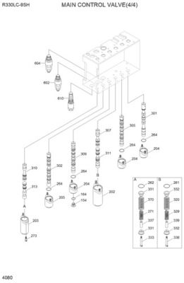 31N9-17000P 31Q9-17001P 31Q9-17002P Pour les excavateurs Hyundai R330LC-9S R330LC-9SH Valve de commande principale hydraulique