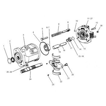 1094197 109-4197 CA1094197 0R7472 Pour le CAT 990 844 Chargeur à roues pompe hydraulique principale pompe à piston pompe ASSY pompe GP-PISTON