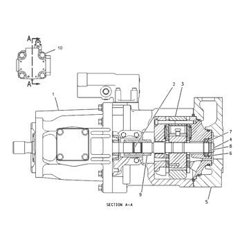 1200140 CA1200140 120-0140 Pour le CAT 928G 928H 928HZ IT28G Chargeur à roues Pompes hydrauliques principales Pompes à pistons Pompes ASSY Pompes GP-PISTON Après-vente