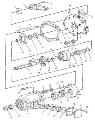 4T6895 CA4T6895 4T-6895 Pour CAT 416 428 TROUTEUR DE BACKHOE pompe hydraulique principale pompe à pistons pompe ASSY pompe GP-PISTON après-vente de haute qualité Original