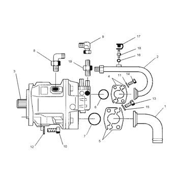 1342947 134-2947 CA1342947 10R0857 Pour CAT TH103 Télétravailleur pompe hydraulique principale pompe à piston pompe ASSY pompe GP-PISTON après-vente de haute qualité Original