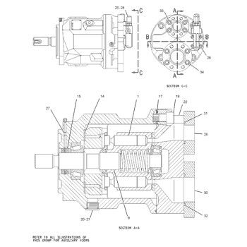 1902279 CA1902279 1902279 0R-0912 Pour le CAT 784C 785C TRACTOR TRUCK pompe hydraulique principale pompe à piston pompe ASSY pompe GP-PISTON marché de rechange haute qualité original
