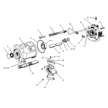 1003259 CA1003259 0R9645 100-3259 Pour le CAT 416B 426B 428B 436B 438B Chargeur de pelle hydraulique pompe principale pompe à piston pompe ASSY pompe GP-PISTON marché de rechange de haute qualité Original