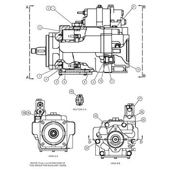 1243027 CA1243027 124-3027 0R7666 Pour le CAT 140G 130G 160G 12G Motor Grader Pompes hydrauliques principales Pompes à pistons Pompes ASSY Pompes GP-PISTON Après-vente de haute qualité Originale