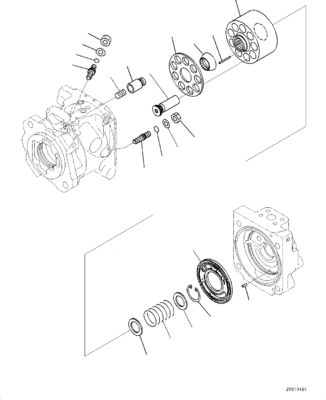 708-1U-00241 708-1U-00240 708-1U-01231 708-1U-01230 Pour Komatsu WA380Z-6 chargeurs à roues pompe principale hydraulique pompe de direction pompe à piston pompe HST pompe ASSY après-vente