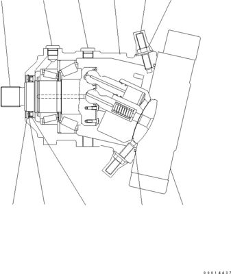 419-18-41200 419-18-31201 419-18-41201 Pour Komatsu WA320-6 WA320PZ-6 WA320PT-5L chargeurs à roues hydraulique moteur de voyage HST moteur après-vente