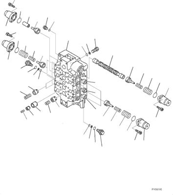 PC1250LC-8 PC1250-8 PC1250SP-8 PC1250-8R Excavateur soupape de commande hydraulique principale NO.3 Pièces de machines de construction