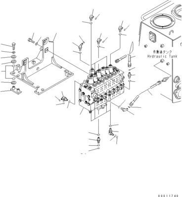 Valve de commande principale d'origine Pour les bulldozers Komatsu D475A-5 D475A-5A 723-46-27100 723-46-27101 7234627100 Pièces de machines de construction
