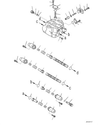 709-12-11809 7091211809 Pour Komatsu WA800-3E0 WD900-3 WA900-3 DOZERS à roues soupapes hydrauliques de commande principale Machinerie de construction pièces de rechange de haute qualité Original