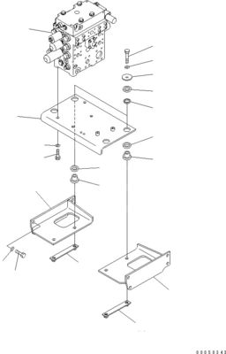723-44-13101 723-44-13100 709-12-14601 709-13-12501 Pour Komatsu WA450-6 WA470-6 WA480-6 Téléchargeurs à roues soupapes hydrauliques de commande principale pièces détachées de machines de construction
