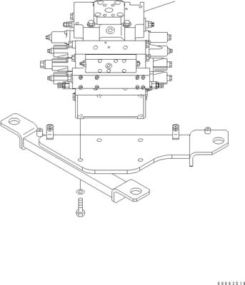 723-44-12100 723-44-12101 723-45-12101 723-45-12100 Pour Komatsu WA500-6 WA500-6R chargeurs de roues soupapes hydrauliques de commande principale pièces détachées de machines de construction