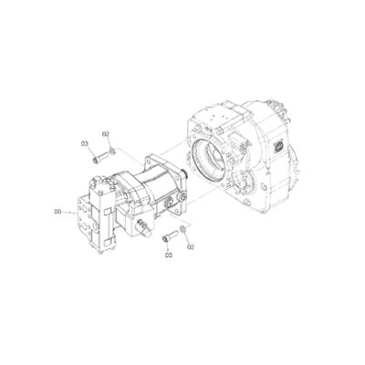 4651466 pour HITACHI ZX170W-3 ZX190W-3 MOTEUR de voyage assemblage de voyage
