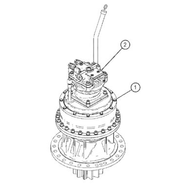 4509350 4509351 2332530 3640983 2095895 Pour la catégorie 390 330D 336D 340D Moteur hydraulique pivotant Moteur pivotant Réducteur pivotant Réducteur pivotant Boîte de vitesses pivotante Appareil pivotant (arrière) Détails de pièces détachées de pelleteuses originales