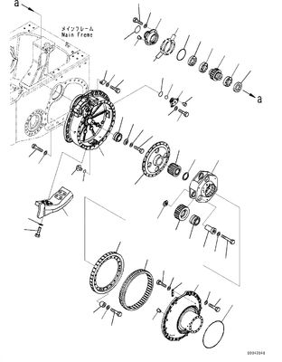 17A-27-00031 17A-27-00030 17A-27-00041 17A-27-00040 DRAVIS FINAL POUR KOMATU D155AX-3 D155AX-5 D155A-3 D155A-5 Bulldozers Drive Final Parts hydrauliques